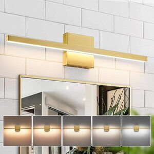 NEW Epinl Brushed Sleek LED Dimmable Wall Bathroom Vanity Sconce Light Fixture